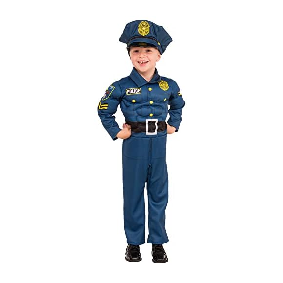 Disfraz de policia para niño, talla 3-4 años