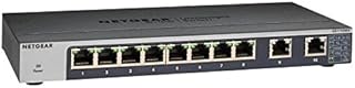 NETGEAR 10-Port Gigabit/10G Ethernet Unmanaged Switch (GS110MX) - with 8 x 1G, 2 x 10G/Multi-gig, Desktop, Wall or Rackmount, and Limited Lifetime Protection