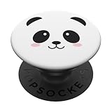 Lovely Panda Bear Face Design on Black & White