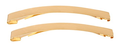 France Luxe Old Fashioned Slide Barrette Pair - Gold