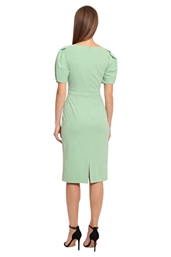Maggy London Women's Short Sleeve Sheath Scuba Crepe Dress3