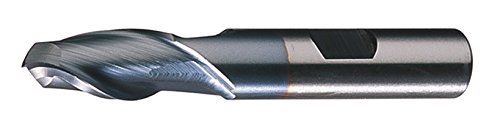 Image of Cleveland C39028 HG-2B High Speed Steel Single End 2-Flute Center Cutting Ball Nose Finisher End Mill