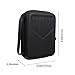 TOYANDONA Kalimba Storage Bag Black Portable Thumb Piano Case Microphone Organizer and Lightweight Pouch