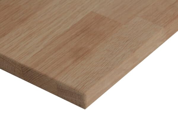 Tablero de roble alistonado macizo a medida en 19, 32 o 42mm. Se envía lijado y listo para utilizar. (32mm grosor, 60 x 20)
