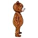 Gonglian Global Adult teddy bear mascot costume Halloween Short Plush Brown Bear Costume perfect choice for themed parties and corporate events