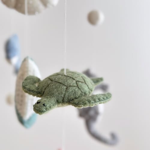 Ganapati Crafts Co. Sea Life Baby Mobile, Nautical Theme Crib Mobile, Sea Animal Nursery Decor thumb #6