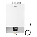 Onsen - 14L Direct Vent Tankless Natural Gas Water Heater - Electronic Ignition - Hot Water On Demand - For Indoor Residential Tiny Home Use - With LED Screen & Display Panel - 120v