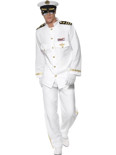 Costume de capitaine Smiffys pour incarner un officier chic lors d'une fête Halloween