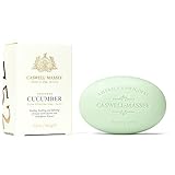 Caswell-Massey Triple Milled Luxury Bath Soap Set - Cucumber and Elderflower Single Bar Soap, 5.8 Oz