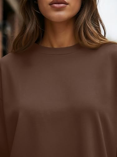 Trendy Queen Womens Oversized Long Sleeve T Shirts 2025 Basic Crewneck Tee Fall Tops Casual Workout Y2K Clothes