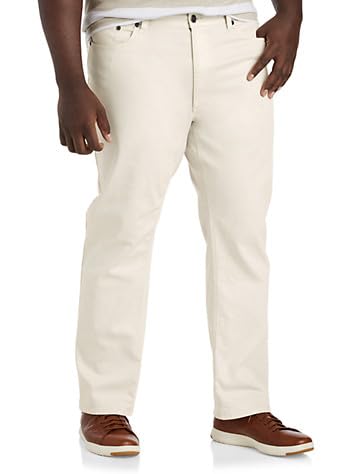 True Nation by DXL Men's Big and Tall Garment Dyed Stretch Twill Pants
