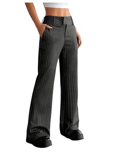 り*う様 40s Stripe wide straight slacks pan RUUBON スラックス 「RUUBON」stripe wide straight slacks