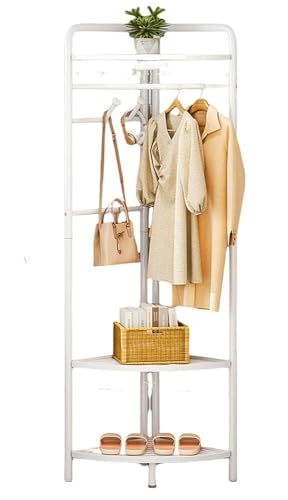 �R�[�i�[�n���K�[���b�N �O�p �ȃX�y�[�X ��e�� 3�w�I�t�� ���@�\ ��������X�^���h �t�b�N�t�� �g���ȒP �ω׏d��75kg ��� ���� ���� �ߗގ��[ �Q���◾�ɓK���Ă��܂� (�z���C�g B) [���s�A���i]