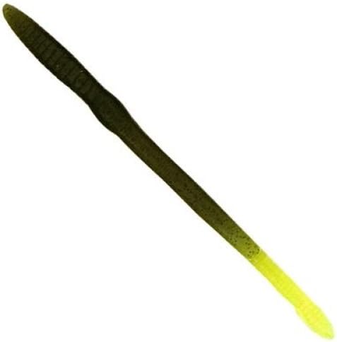 Creme Scoundrel Worm 12bg 6in Watermelon/Chartreuse Tail