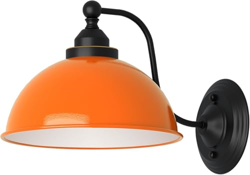 LEDSone Applique Murale Industrielle Vintage Rétro Abat-jour en Fer E27 Plafonnier Lampe Murale Luminaires Intérieur pour Cuisine Salle à manger Chambre...