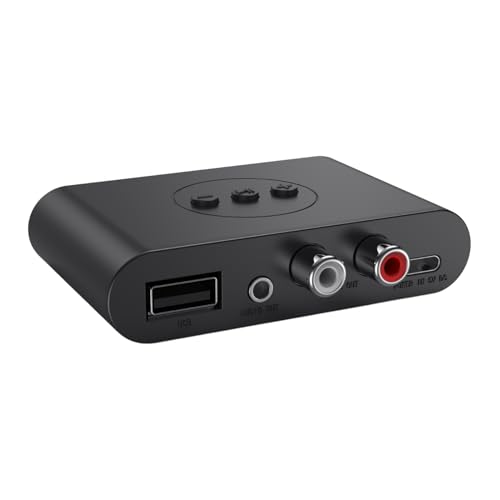 Receptores De Audio para Coche - Adaptador Altavoz Inalámbrico,Adaptadores De Altavoz Multifuncionales con Reducción De Ruido para Camiones Y Automóviles