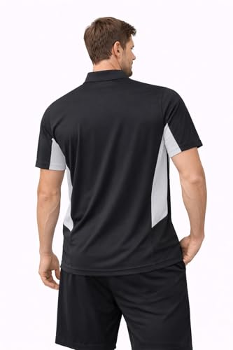 Image of Raves Mens Performance Collared Polo Shirt | Quick Dry, Lightweight, Breathable Sports & Everyday Wear Polo | Athletic Fit