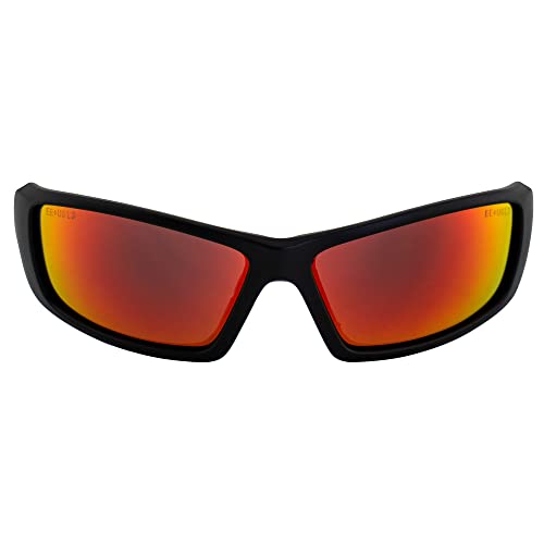 Epoch Eyewear Liberator Sport Sunglasses Black Frame Red Mirror Lens2