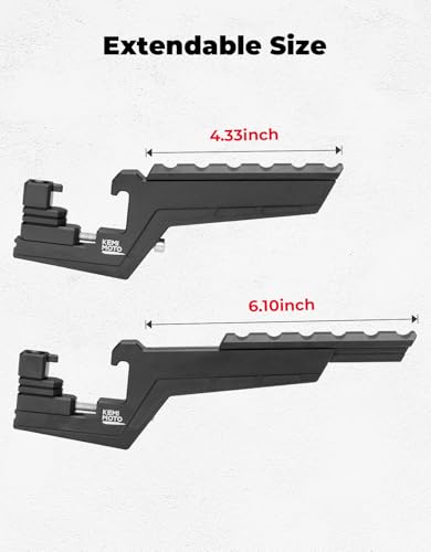 Image of KEMIMOTO Extendable Universal Motorcycle Passenger Footpegs Fits for Surron | for Soleil01 Duke 390 R1250GS Tenere 700 KLX 300 Talaria Foot Pegs Adventure Enduro Dirt Bike Footrest Passenger Pedals