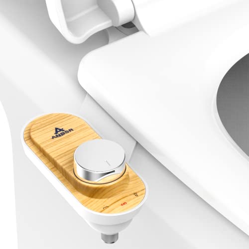Anbsr Ultra-Slim Bidet Attachment Dual Nozzle Feminine Wash And Posterior Wash Bidet Attachment For Toilet Non-Electric Fresh Cold Water Bidet Toilet Seat Attachment With Pressure Controls cover