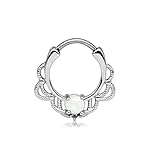 Ampliamente usando: estos anillos de nariz falsos de oro rosa y rosa de oro Faux Lip Oree Helix Septum Anillos Hoop son perfectos para usar diariamente como aretes de cartílago no perforados, Helix pendiente aro, aretes de tragus, anillos de labios y anillos de la nariz