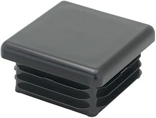 lhhweiusa 40pcs 1 1/4 inch square plastic plug tubing end cap,1 1/4 inch post cap square end caps square tubing end caps fence square hole cover,plastic end caps plugs chair leg inserts for metal legs