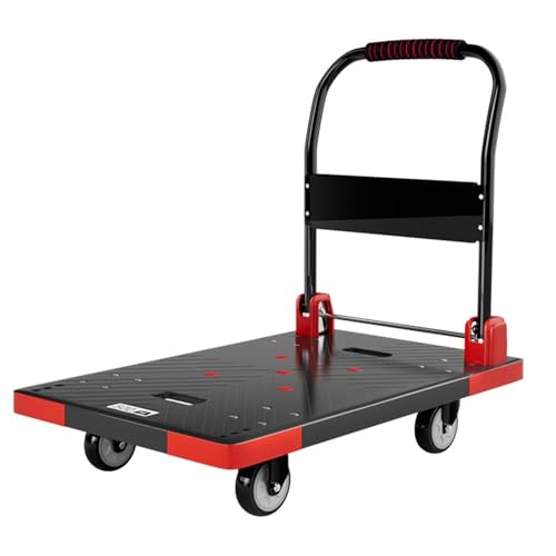 Carretilla plegable plataforma con ruedas silenciosas miniatura 1