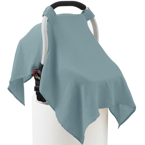 Seejoy 100% Muslin Cotton Car Seat Cover