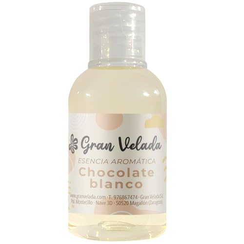 Esencia Aromática Chocolate Blanco| Perfume Dúlce y Aterciopelado para Cosméticos y Jabones Artesanales | Ideal para Aromatizar Cremas, Aceites y Más | 100 ml