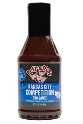 Three Little Pigs - Puff n Huff Kansas City Competition BBQ Sauce - New Formula - 21.2 oz.