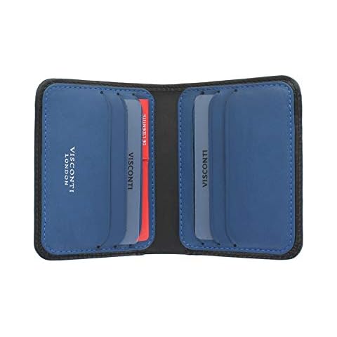 VISCONTI Slim Collection Leather Wallet with RFID Cover