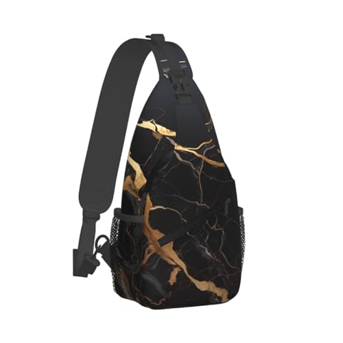 Bolso cruzado deportivo negro unisex miniatura 2
