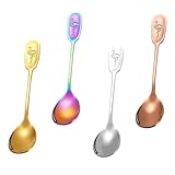 Photo Gallery holidyoyo set di 4 cucchiai in acciaio inossidabile cucchiaini da dessert succo tè e caffè per cucina casa e ristorante Photo Gallery holidyoyo set di 4 cucchiai in acciaio inossidabile cucchiaini da dessert succo tè e caffè per cucina casa e ristorante