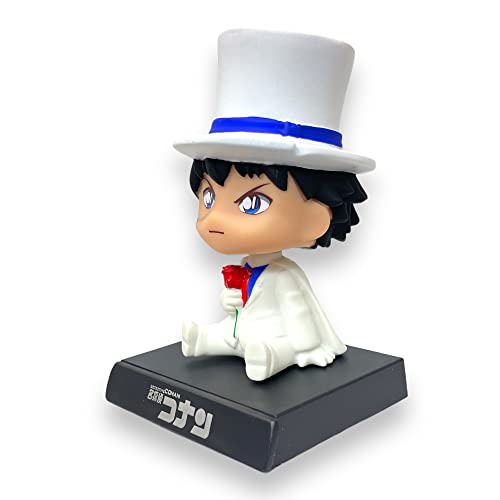 Image of AUGEN Super Hero Detective Conan Case Closed Action Figure Limited Edition Bobblehead with Mobile Holder for Car Dashboard, Office Desk & Study Table (Pack of 1)