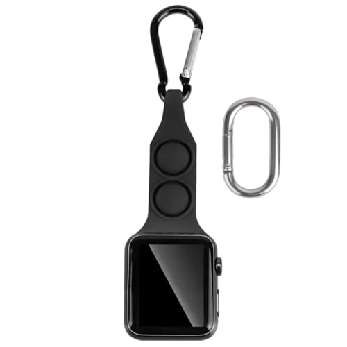 Watch Band Compatible with Apple Watch Necklace Fob Clip on Keychain Pendant Lanyard Carabiner Pocket Watch Case Chain Arm/Ankle Adapter Holder Badge Belt clip Nurse Strap Iwatch Necklace Women Men