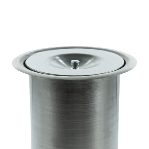Lixeira Pia Cozinha Embutir Granito Inox Alumínio Luxo 3 Lts