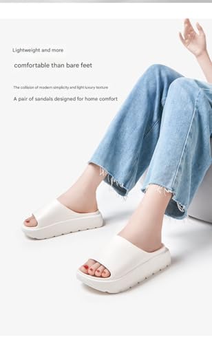 Summer thick-soled slippers for female students to wear outside 55mm home slippers for men outdoor slippers3