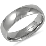 Oxford Ivy 6mm Mens Comfort Fit Titanium Plain Wedding Band (Available Ring Sizes 7-12 1/2) sz 10.5