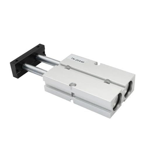 Vérin double tige TN32 anti-rotation alésage 32 mm course 70mm stable - 4