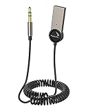 ☞ [Doble conexión para más elección] Este adaptador Bluetooth puede conectar 2 dispositivos Bluetooth para escuchar su música y no perder ninguna llamada ni disfrutar de la música y la navegación al mismo tiempo.