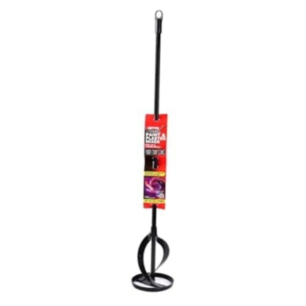 Dekton Professional Paint & Plaster Mixer – Spiral Paddle for 1/2" Drill & Larger – Hex Shank – Mixes Paint, Plaster, Cement – Reduces Splatters – Up to 20 litres