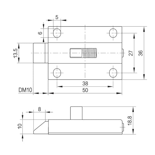 Loquet à ressort anti-rouille en acier inoxydable pour réparer une fermeture de porte défectueuse - 3