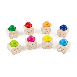 Opbergdoos voor melktanden van hout, gepolijst en gepolijst voor het bewaren van melktanden voor kinderen (geel)