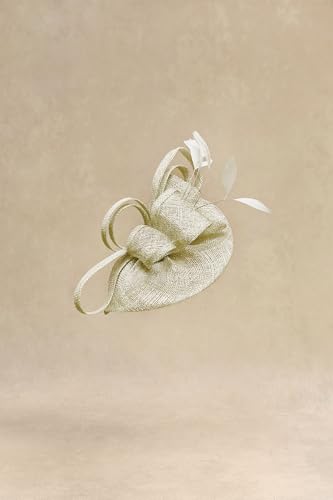 BABEYOND Women's Pillbox Fascinator Hat Kentucky Derby Hat Feather Fascinator Headband Tea Party Fascinator Hat for Cocktail