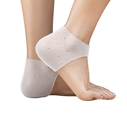 Heel Supports for Heel Pain, Strong Heel Cups for [Fast Heel Pain Relief], Breathable Heel Protectors for Plantar Fasciitis, Blisters, Spur Relief, and Silicone Pads for Men and Women