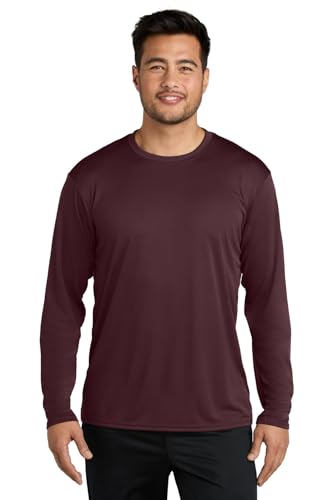 Port & Company Performance Long Sleeve Tee | UPF 50 Athletic Workout Clothing for Spring & Summer | PC380LS