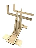 SXZFTYHB RC Plane Model Balance Stand Center of Gravity CG Point Adjustment Tool(Wood)