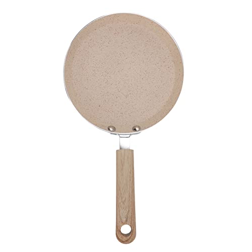 Nonstick Crepe Pan, Skillet Pan, Griddle Pancake Pan, Flat Skillet, Round Griddle Comal for Tortillas Crepe Maker Pan, Compatible with All Stovetops(18cm)