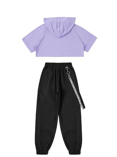 Jogging course cyclisme ensemble fille avec sweat à capuche et pantalon