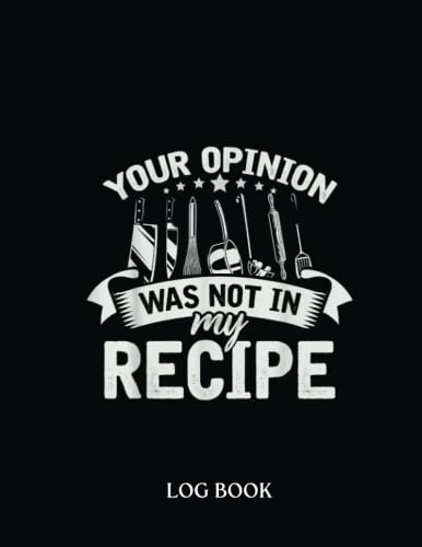 Recipe Logbook: Cooking Recipe Culinary Gourmet Cook Hobby Funny Chef 277 Pages 8,5 X 11"' Recipe Log Book Tracker | Best Gift For Cooking Lover. #TOP23
